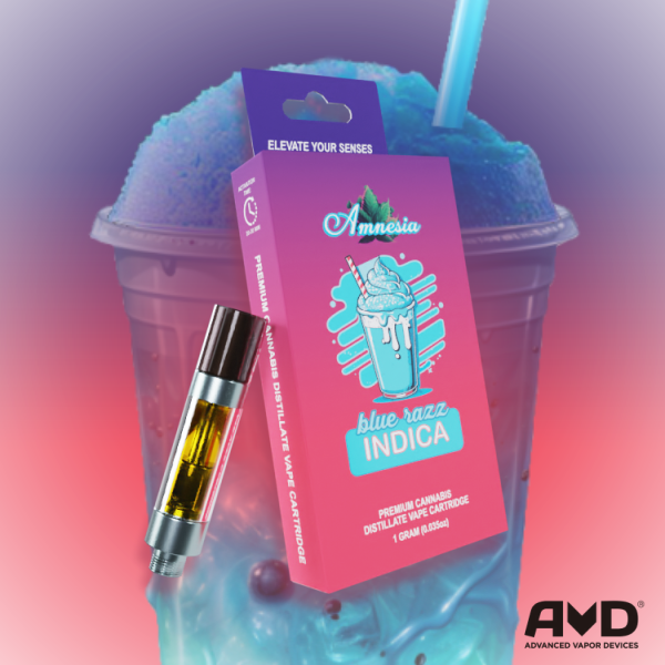 Photograph of product: Amnesia | Blue Razz | 510 1g