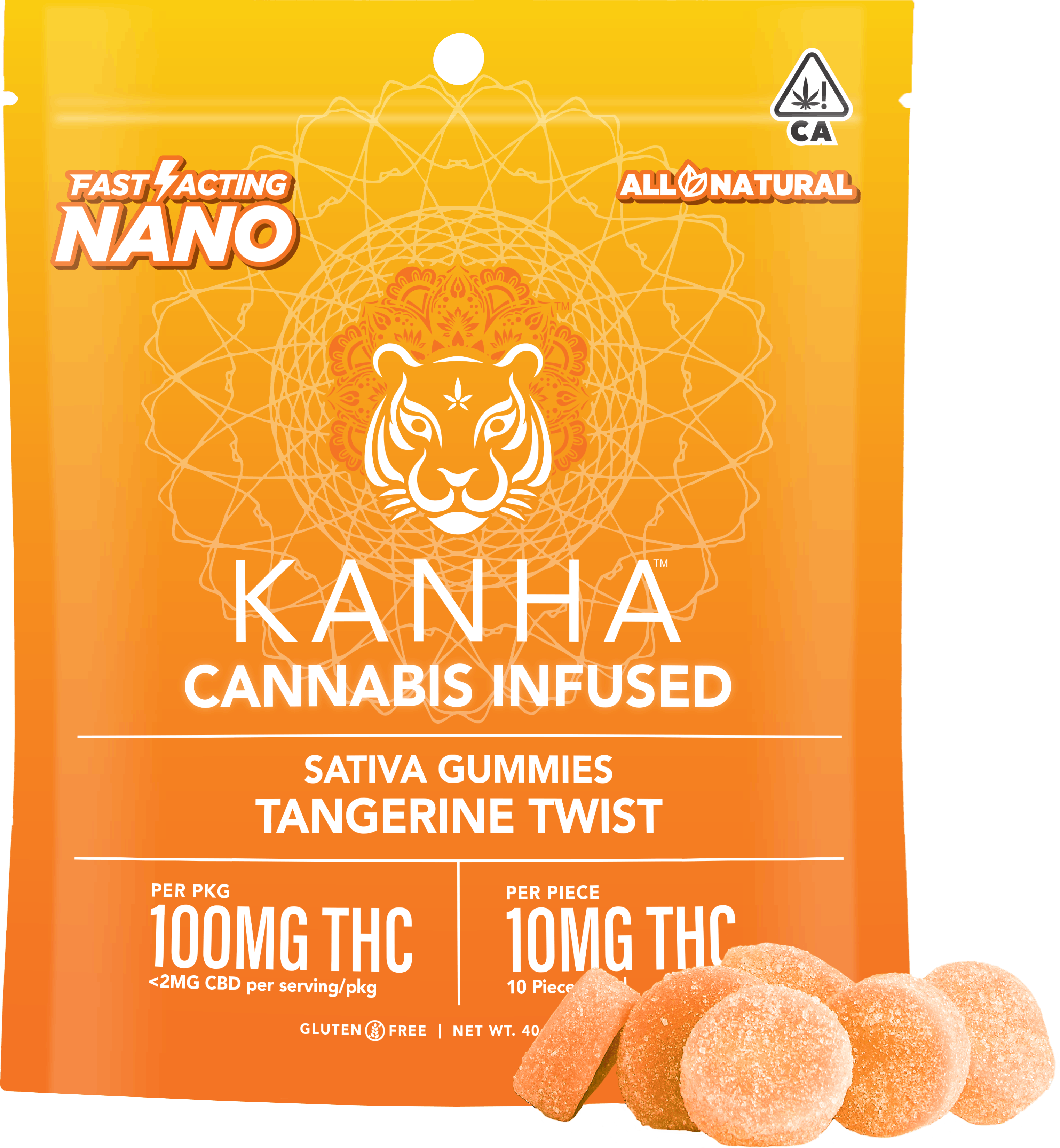 Photograph of product: Tangerine Twist - 100mg