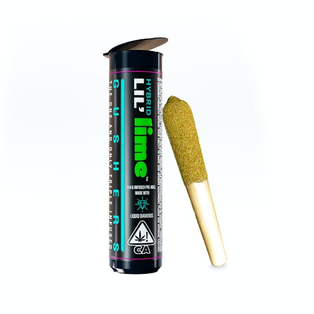 Photograph of product: Single Lil Lime .6g Infused Mini Pre-Roll - (H) Watermelon Runtz (39.08%)