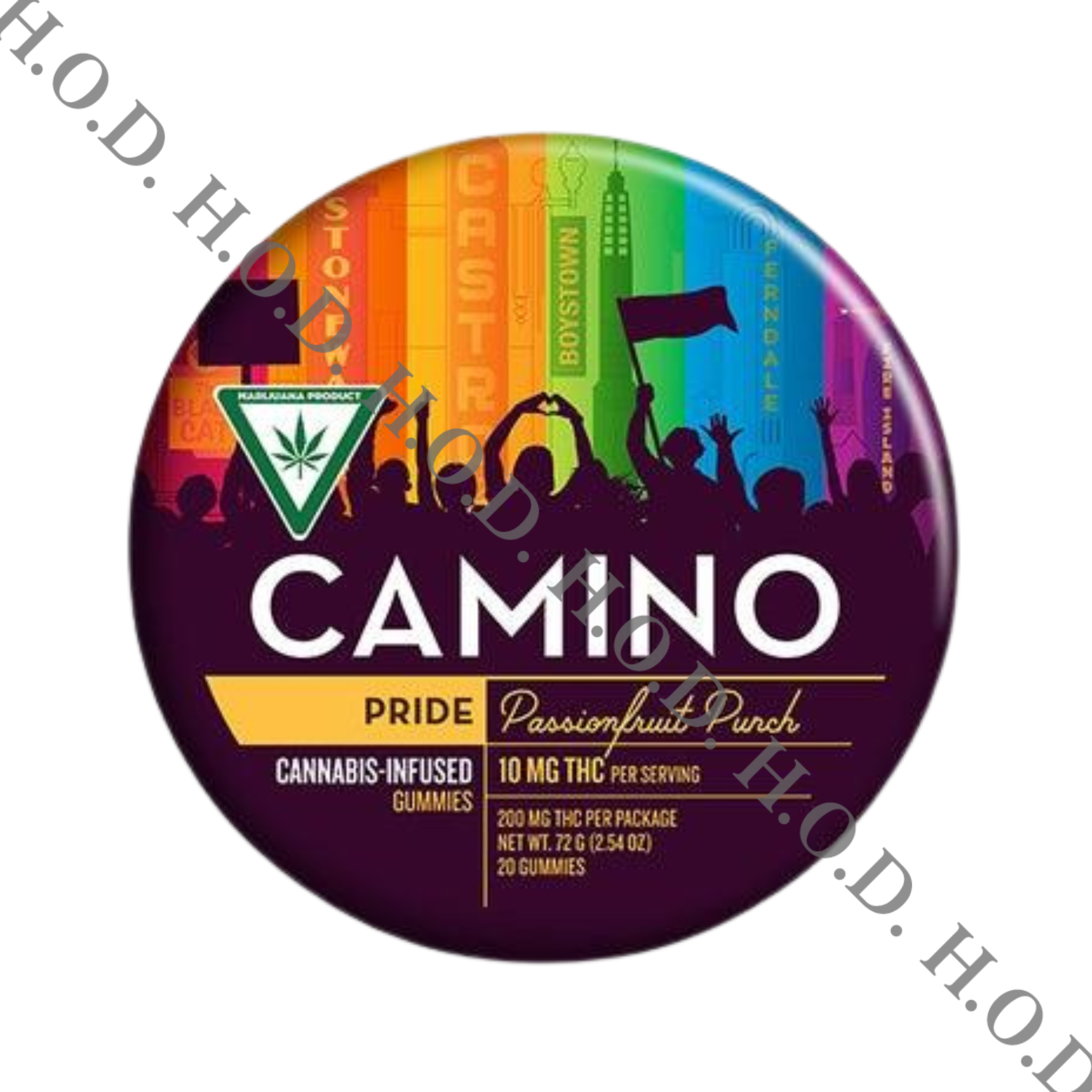 Photograph of product: Camino Passionfruit Punch Gummies 200mg