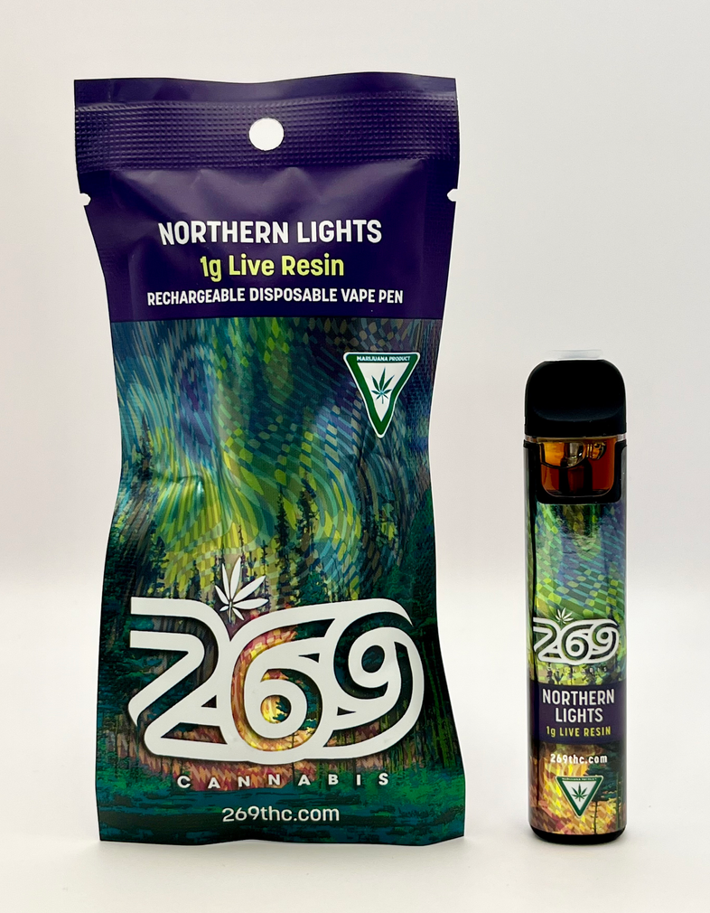 Photograph of product: Northern Lights 1g Live Resin Disposable - Oui'd