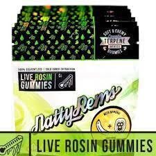 Photograph of product: Natty Rems Watermelon Oui'd Rosin Gummies 100mg