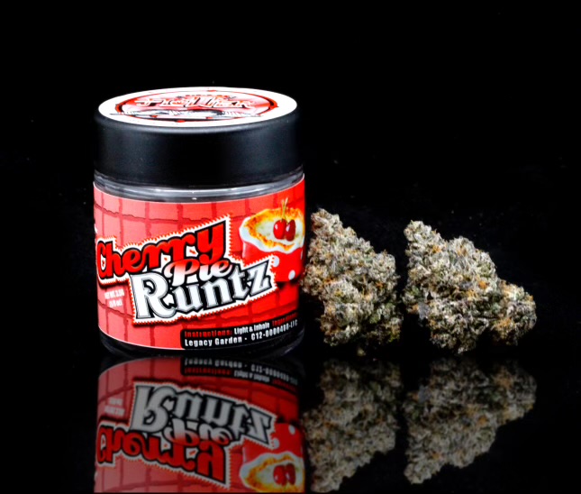 Photograph of product: CHERRY PIE RUNTZ - SHASTA FLOWER CO - INDOOR - 14g