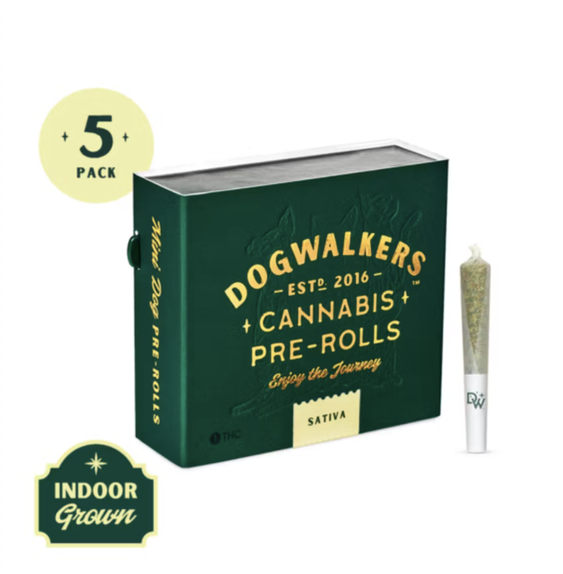Photograph of product: DOGWALKERS BEAVER COOKIES 5PK PRE-ROLLS 1.75G