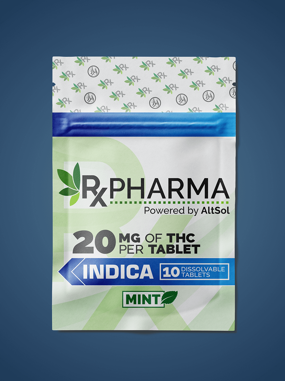 Photograph of product: Dissolvable Mint Tablets - 20mg Oui'd