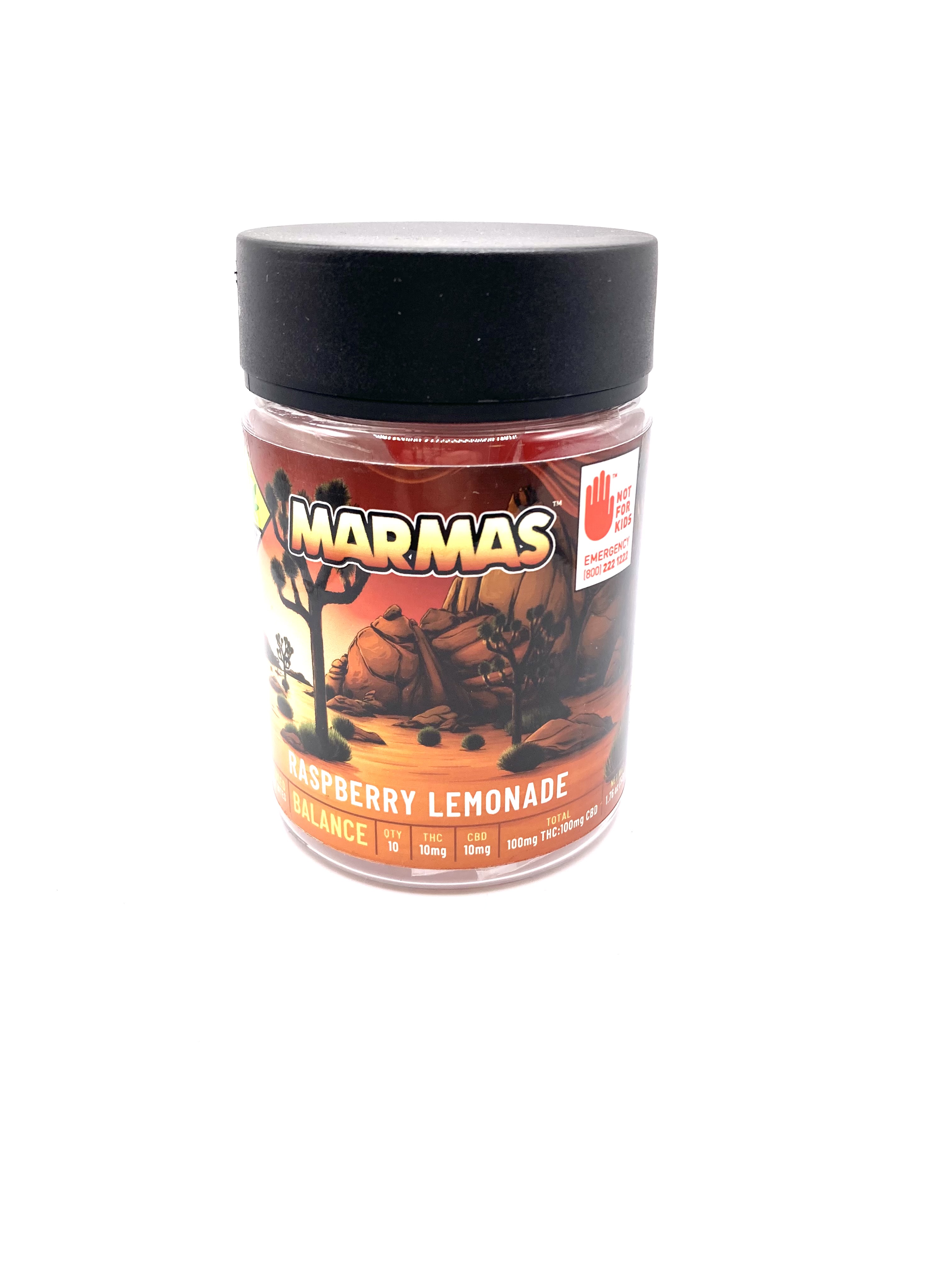 Photograph of product: Raspberry Lemonade CBD 1:1 Gummies 10pk | 200mg