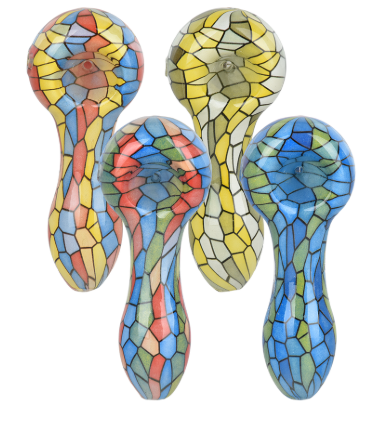 Photograph of product: Medium Glass Pipe (Assorted Colors)