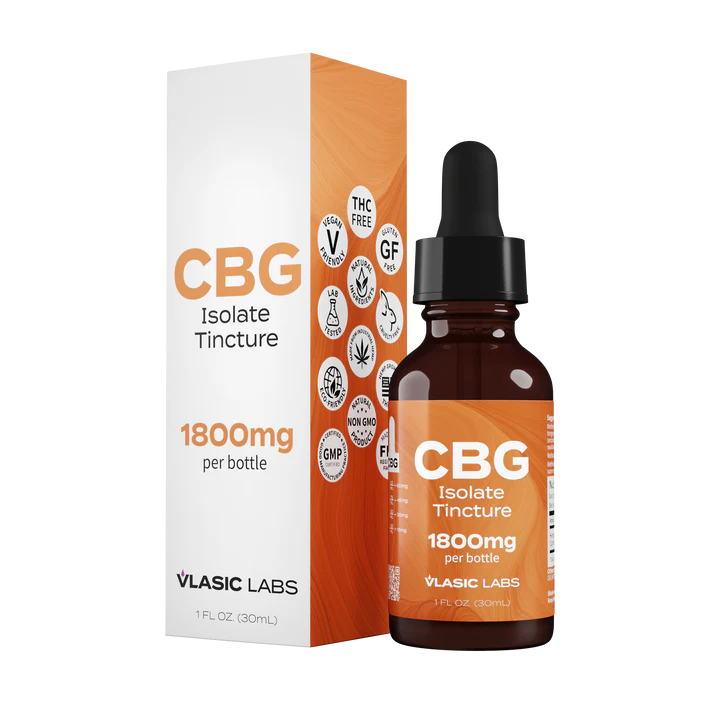 Photograph of Product: 1800mg CBG Tincture by Vlasic Labs