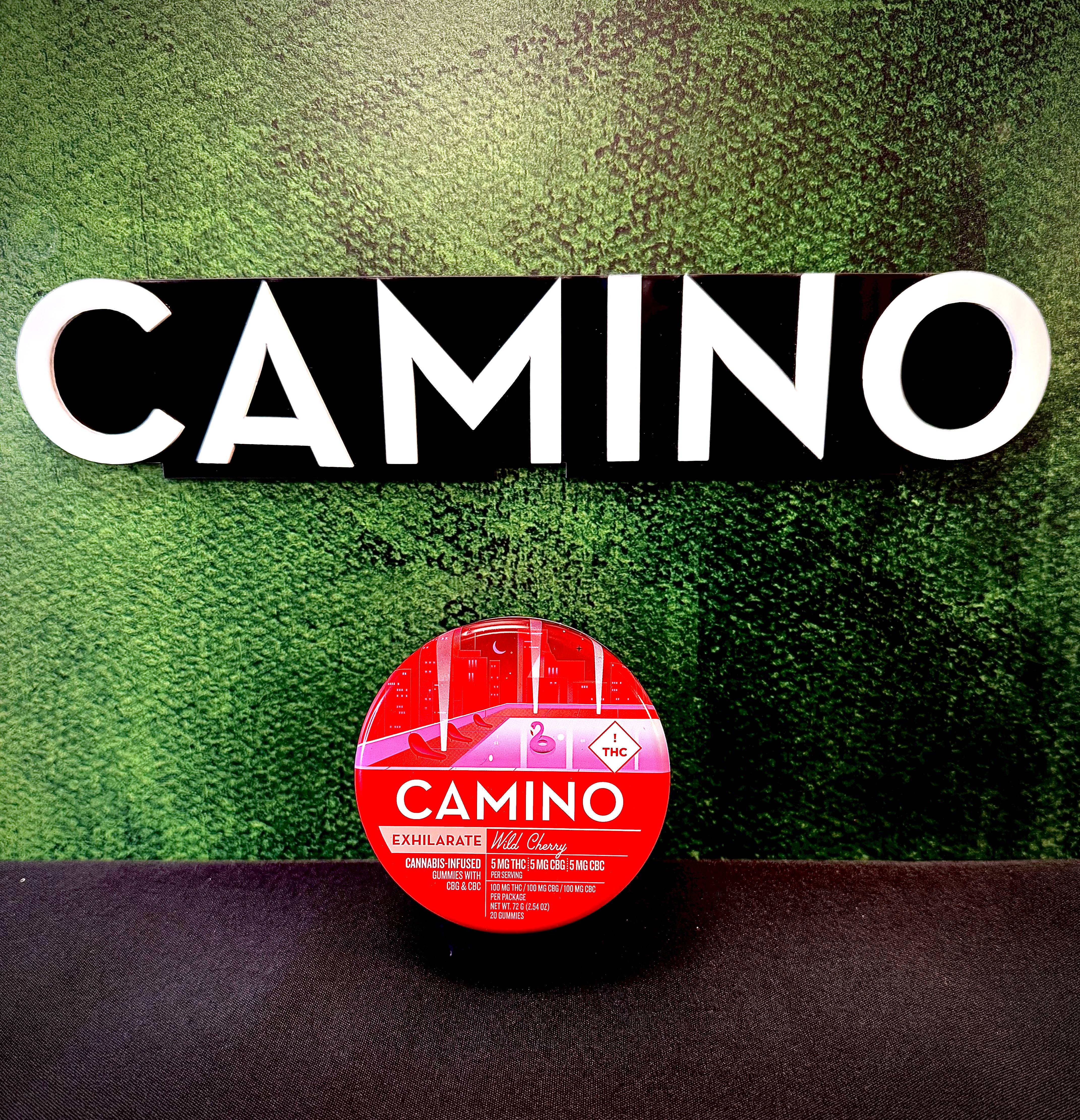 Photograph of product: Wild Cherry | 1:1:1 THC:CBC:CBG | 100MG | Camino