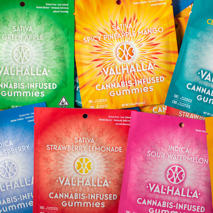 Photograph of product: Valhalla Gummies (100mg) 10ct Sour Watermelon