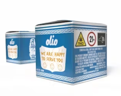 Photograph of product: Olio | Jelly Roller | 1g | Cold Cure | Live Rosin