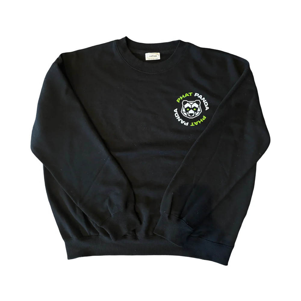 Photograph of product: Classic Black Phat Panda Crew Neck XLarge