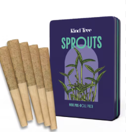 Photograph of product: Kind Tree | Preroll | Sprouts | Diamond Infused |  Cherry Slushee | 1.75g | 5pk - Hybrid