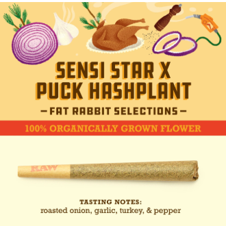 Photograph of product: Paper Crane | Sensei Star x Puck au chocolatplant | Preroll | 1g
