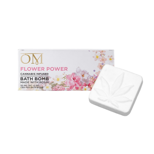 Photograph of product: OM Living | Flower Power Bath Bomb (50 mg)