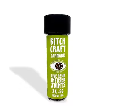 Photograph of Product: Bitchcraft | Corra Stone Live Resin Infused Preroll - 3 Pack (1.8 Gram)