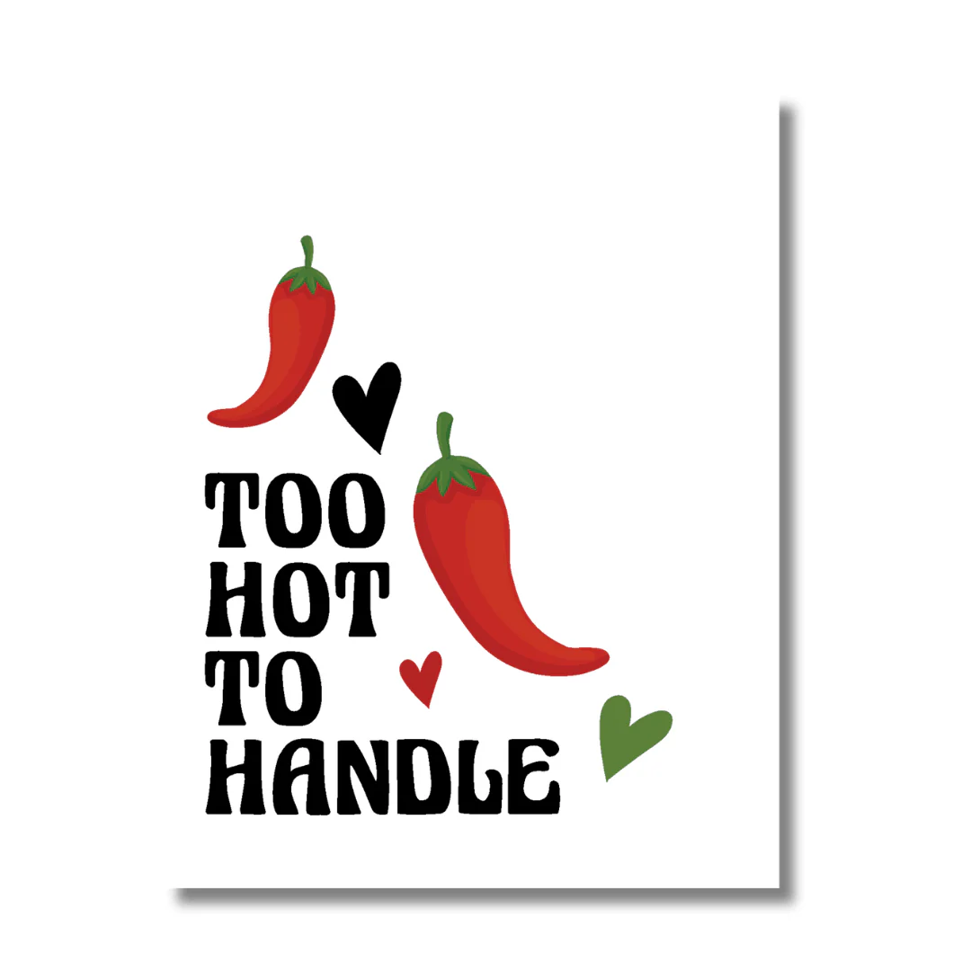 Photograph of product: Kush Kard Too Hot To Handle Naughty Greeting Card
