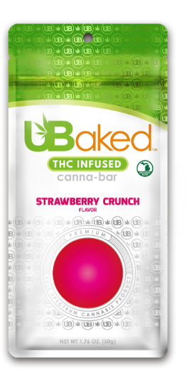 Photograph of Product: Strawberry Crunch | Canna Bar | UBaked