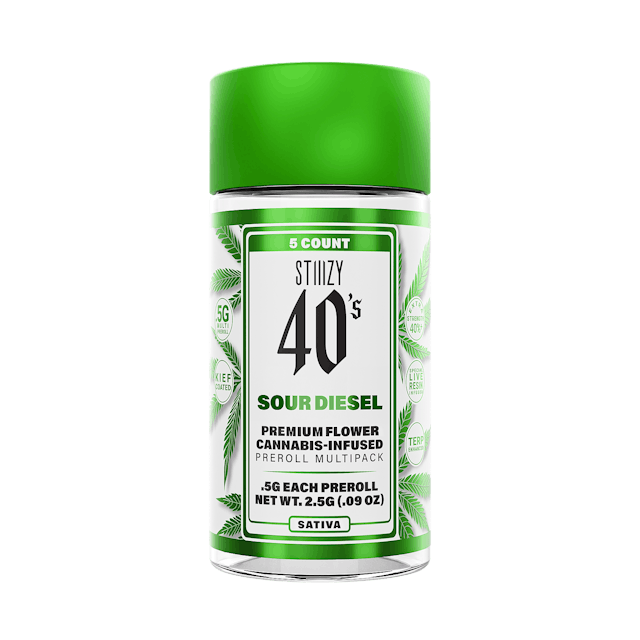 Photograph of product: 40's Sour Diesel Infused Multi-Pack 2.5g - Sales Floor