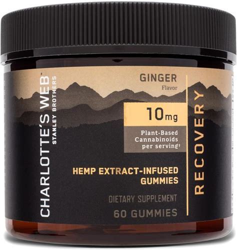 Photograph of product: Ginger CBD Muscle Recovery Gummies 60-pack | 600mg
