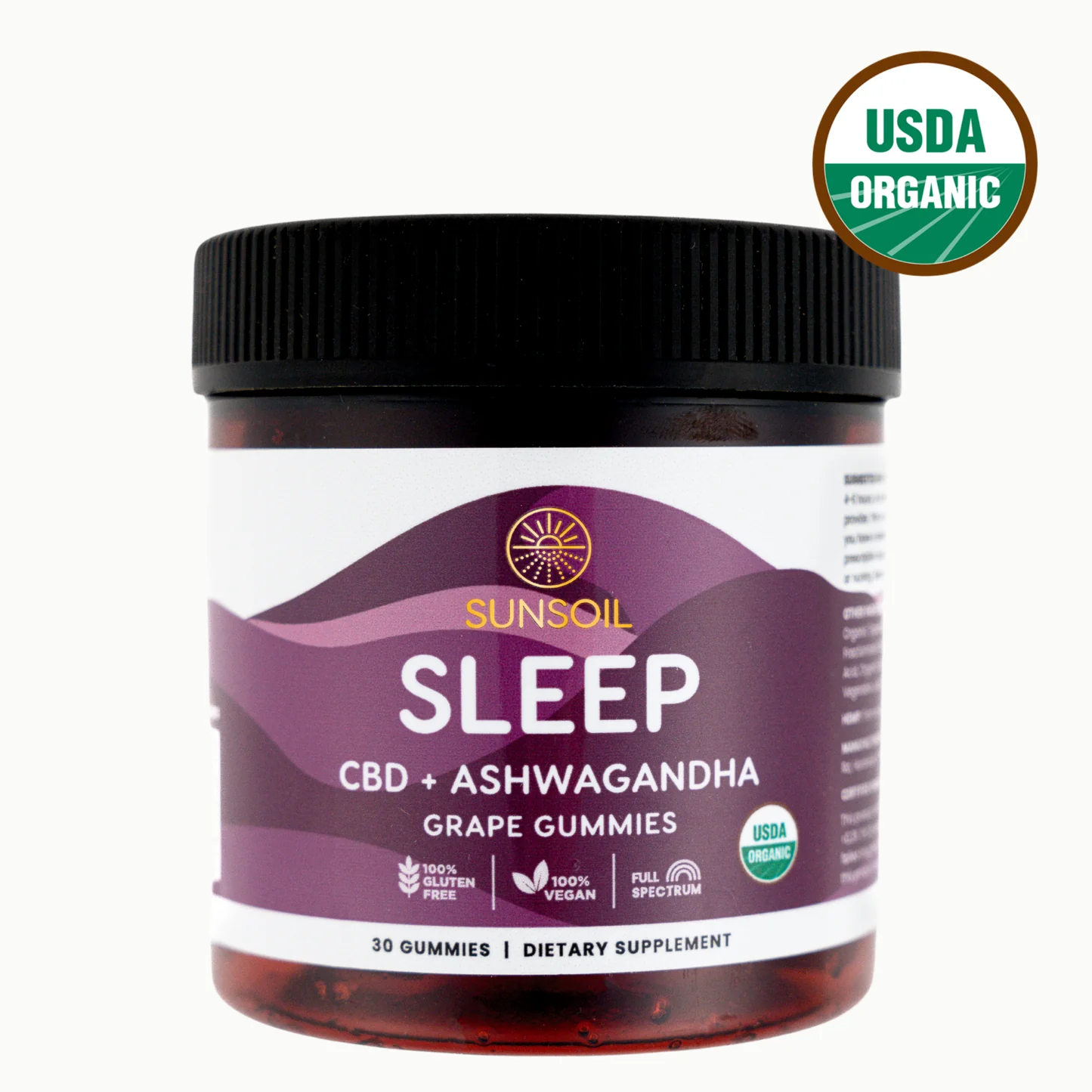 Photograph of product: SLEEP Ashwaganda + CBD Gummies | 30 ct.