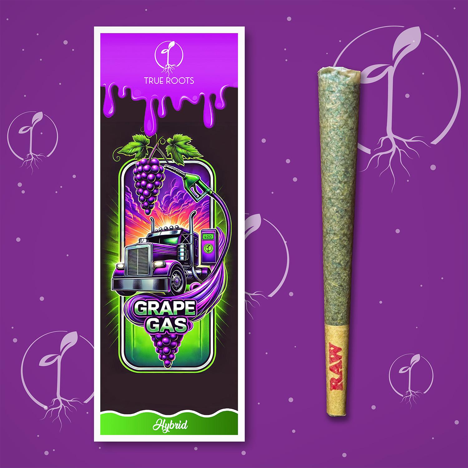 Photograph of product: Canvas Cones - Grape Gas - Preroll 1.1g [Hybrid]