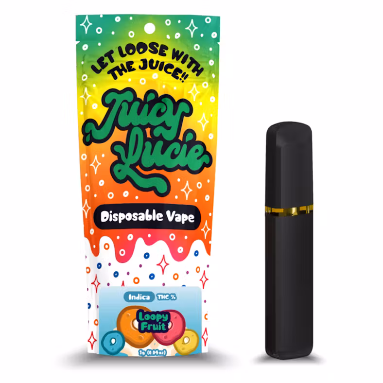 Photograph of product: JUICY LUCIE LOOPY FRUIT DISPOSABLE 1G