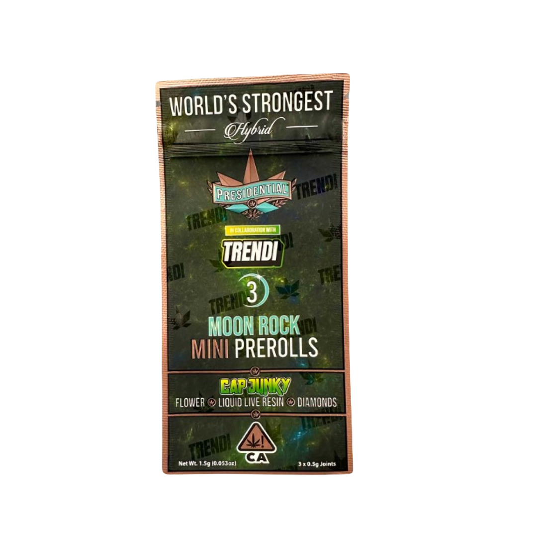 Photograph of product: Presidential - Preroll - Mini - Cap Junky - 3 Pack