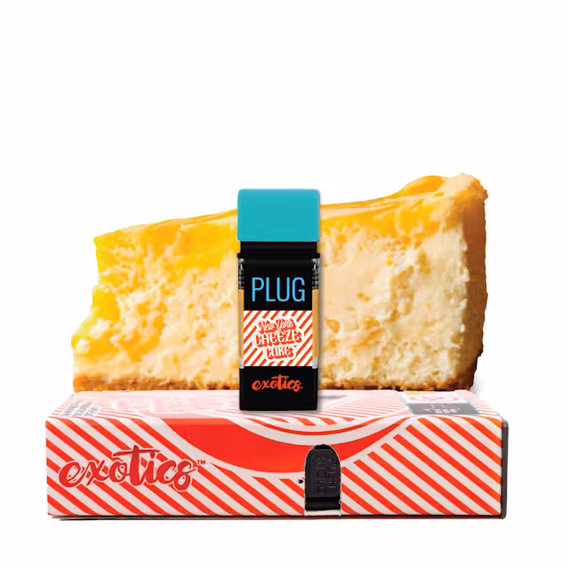 Photograph of product: PlugPlay Exotics - New York Cheeze Cake - Pod Vape Cartridge