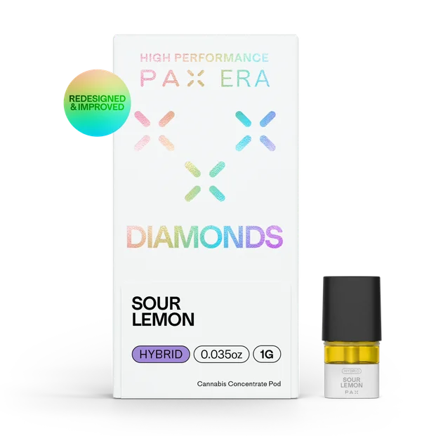 Photograph of product: Sour Lemon | 1g Diamonds PAX Pod