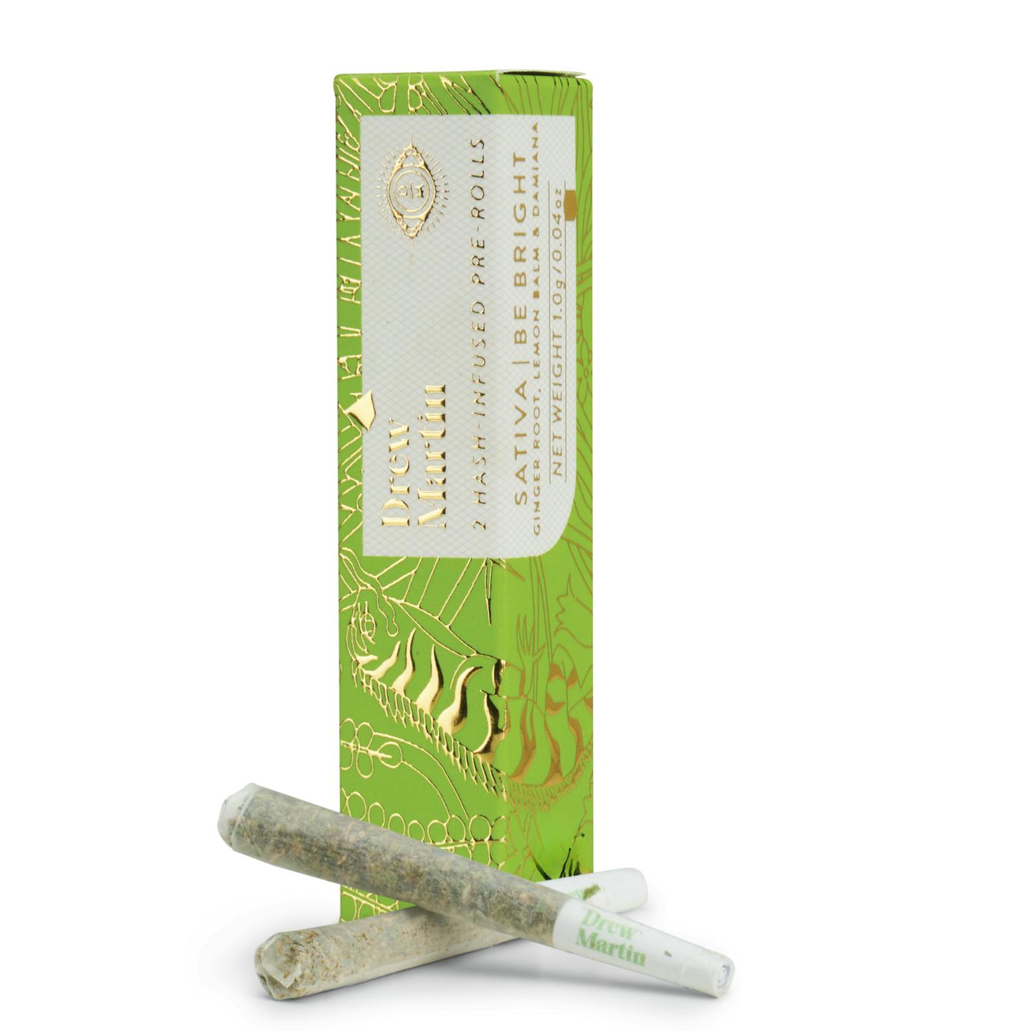 Photograph of product: Drew Martin Pre-Rolls | 2 pack (0.5g) | Ginger - Oui'd