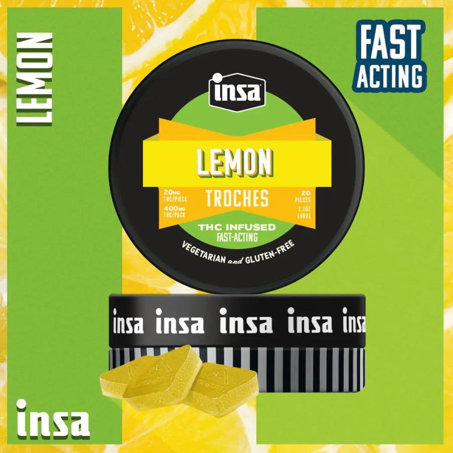 Photograph of product: 20ct/20mg RSO Troches (Lemon)