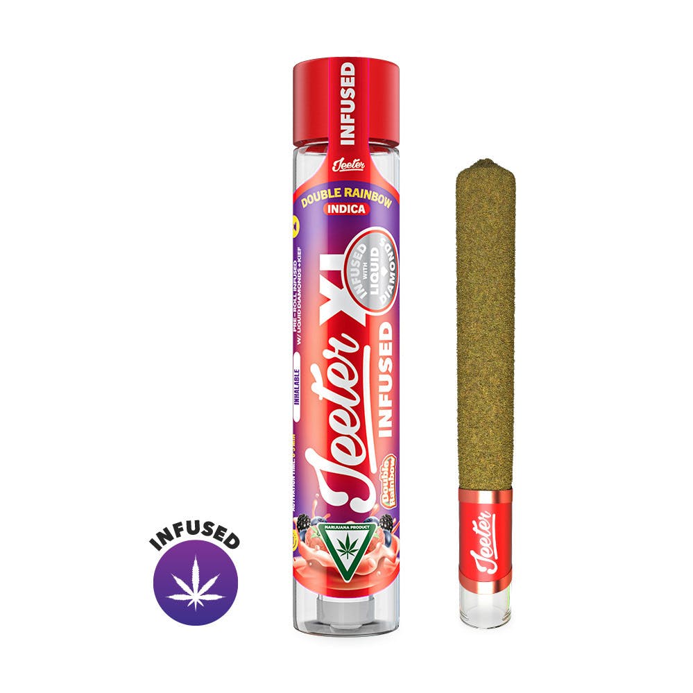 Photograph of product: Double Rainbow XL Infused Pre-Roll