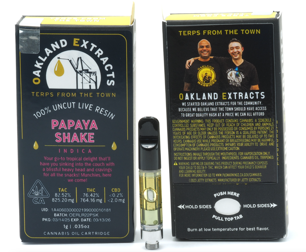 Photograph of product: PAPAYA SHAKE LIVE RESIN