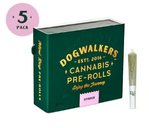 Photograph of product: DOGWALKERS GOGURTZ 5PK PRE-ROLLS 1.75G