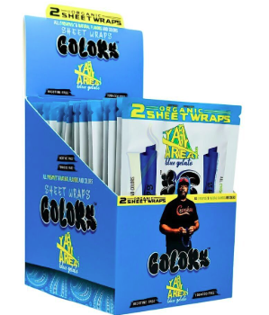 Photograph of product: Colors Organic Sheet Wraps - Blue Gelato