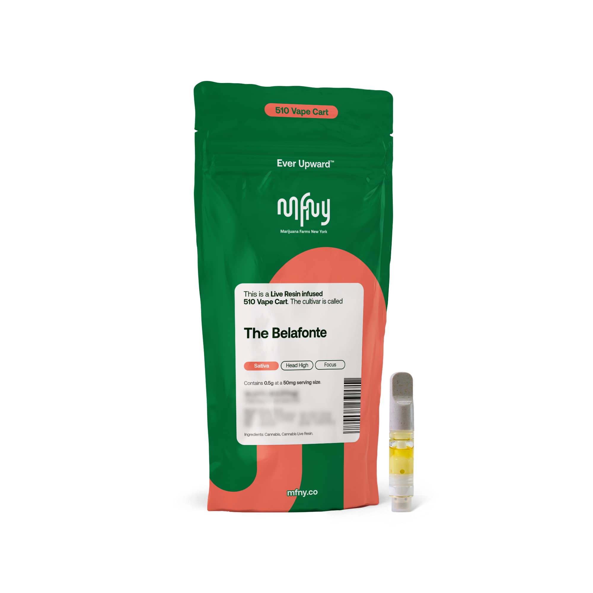 Photograph of product: MFNY - The Belafonte - Live Resin 510 Vape - Cartridge