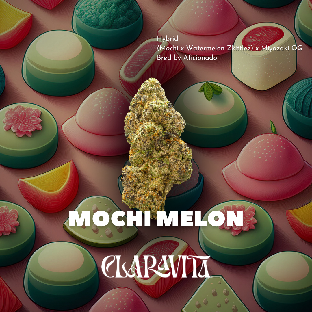 Photograph of product: Mochi Melon | Flower | 3.5g | by Claravita