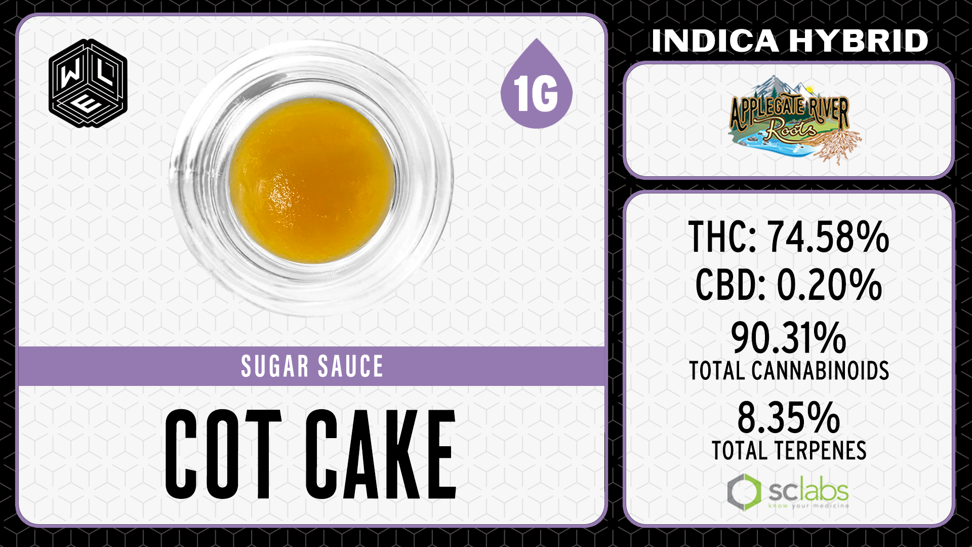 Photograph of product: WLE Cot Cake Sugar Sauce