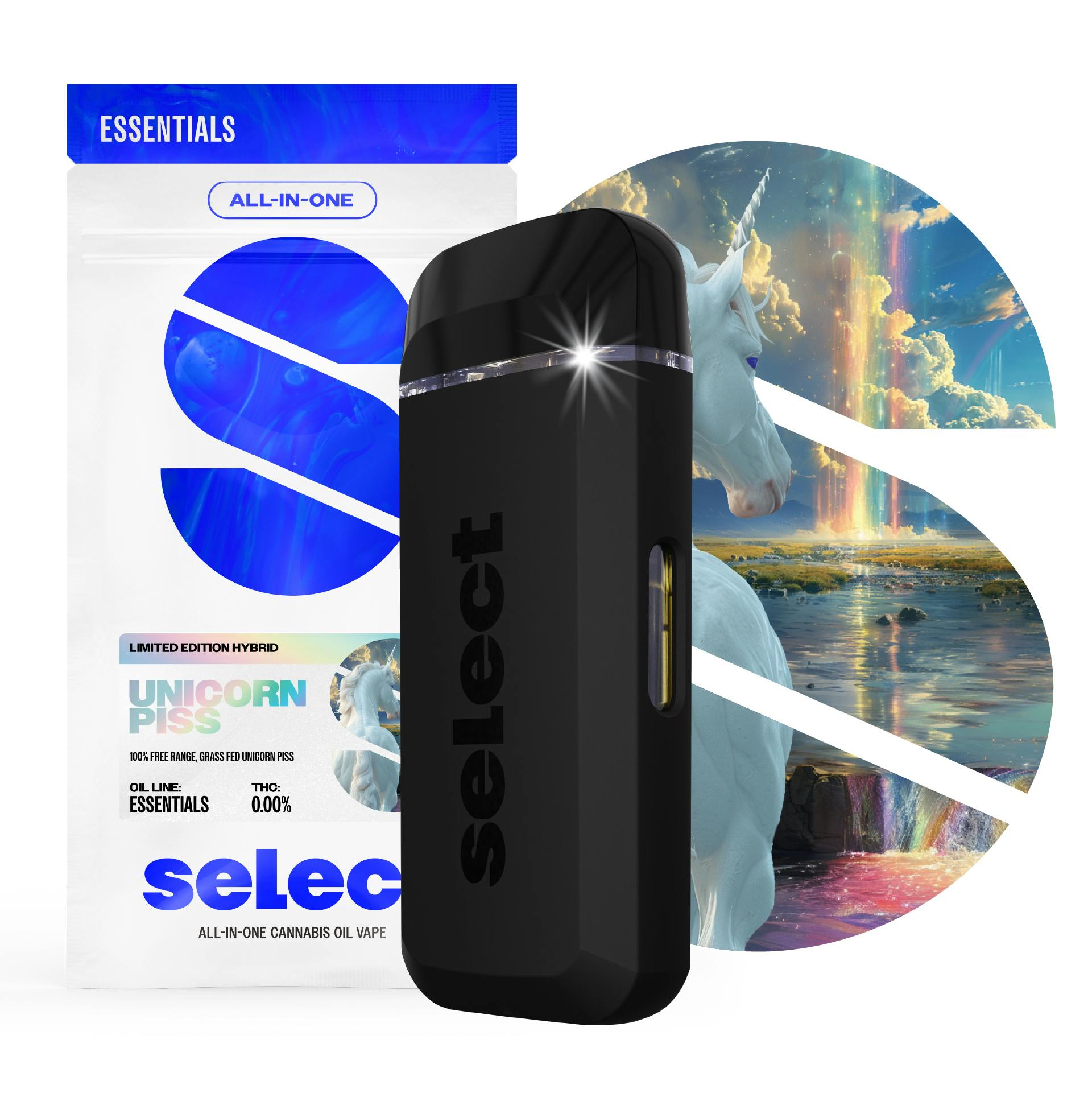 Photograph of product: [REC] Select Briq | Unicorn Piss | 2g AIO