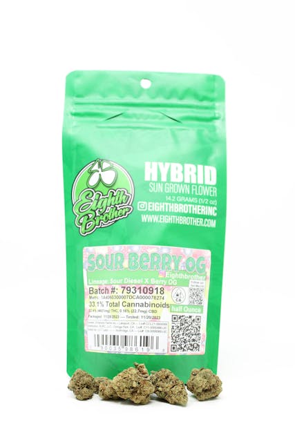 Photograph of product: Sour Berry OG | 14G Flower