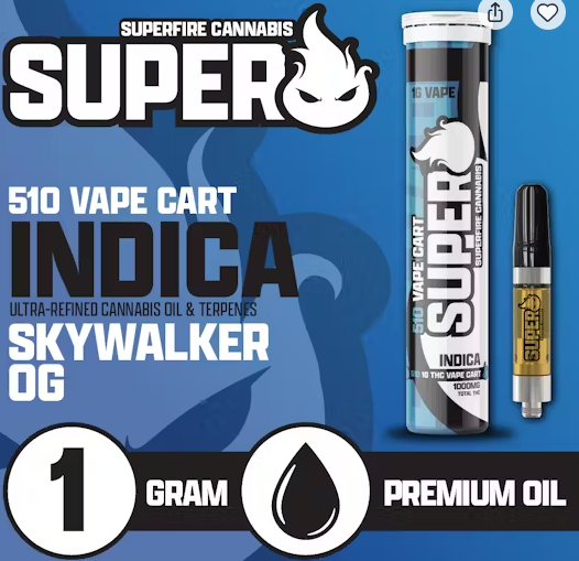 Photograph of product: SuperFire | 1g Cart | Skywalker OG