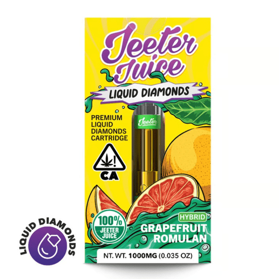 Photograph of product: Grapefruit Romulan Diamonds Vape Cartridge - 
