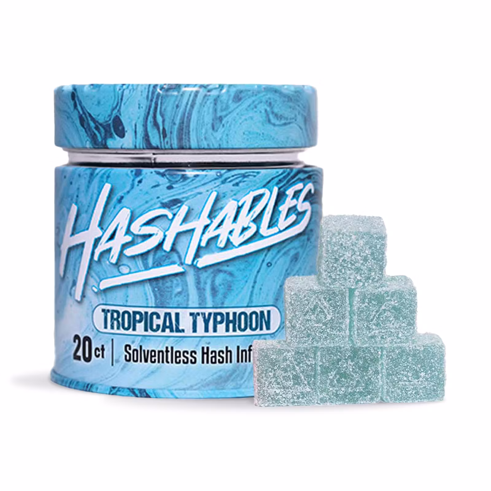 Photograph of product: au chocolatables Tropical Typhoon (H) au chocolat Rosin Gummies 5mg 20pk