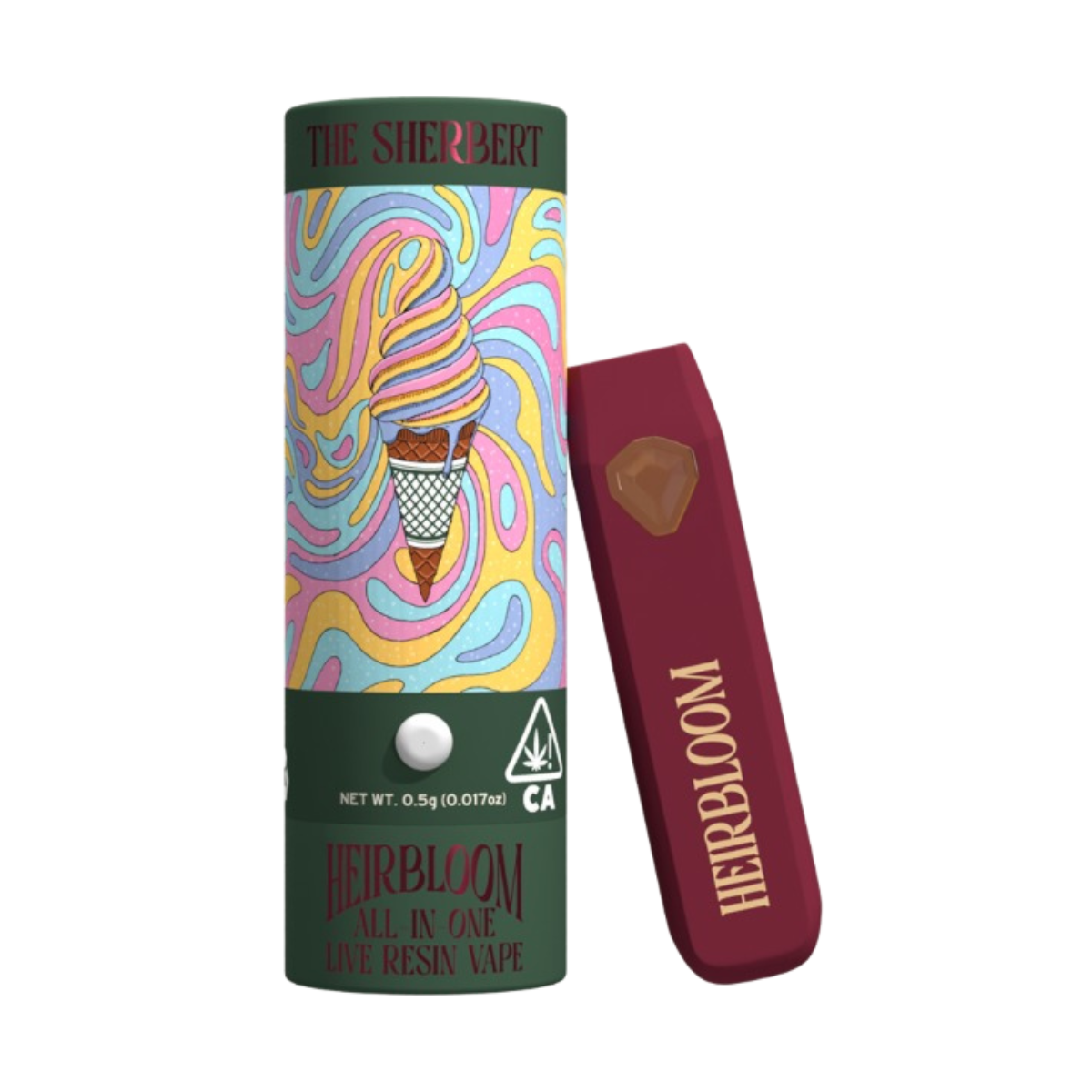 Photograph of product: Heirbloom - The Sherbert (I-Hybrid) All-In-One Vape