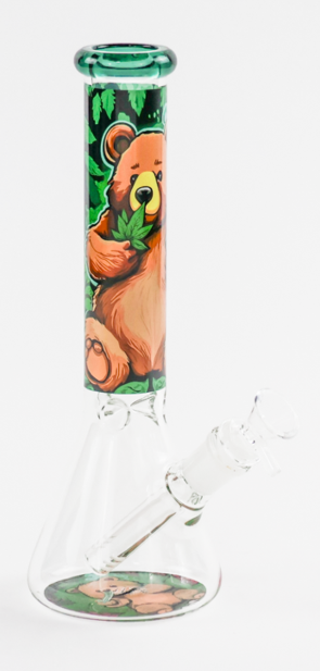 Photograph of product: $40 10" SirEEL Huggy Bear Beaker Bong with Bowl