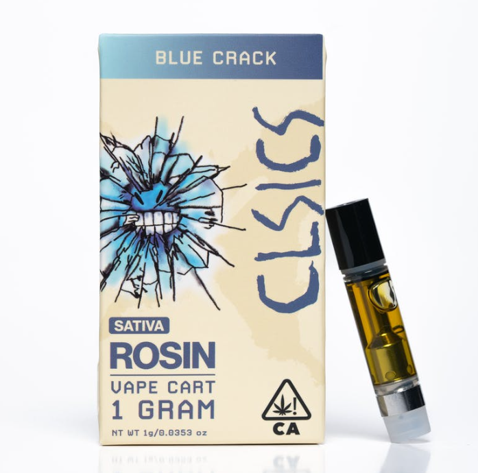 Photograph of product: CLSICS - 1g Live Rosin Cartridge - Blue Crack