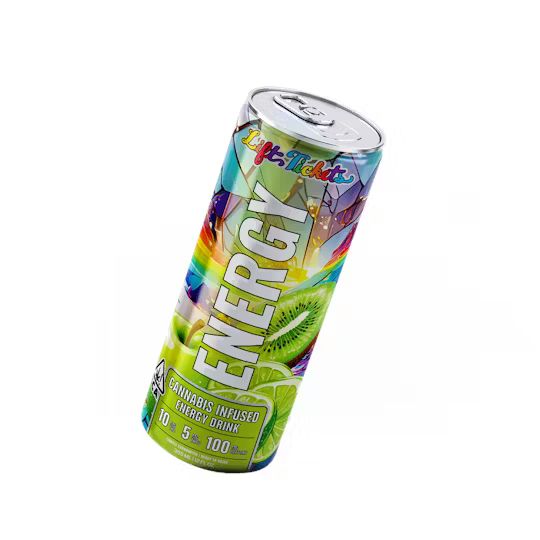 Photograph of product: LIFT TICKETS: KIWI APPLE 2:1 (TH-oui:TH-ouiV) ENERGY DRINK + 100MG CAFFEINE