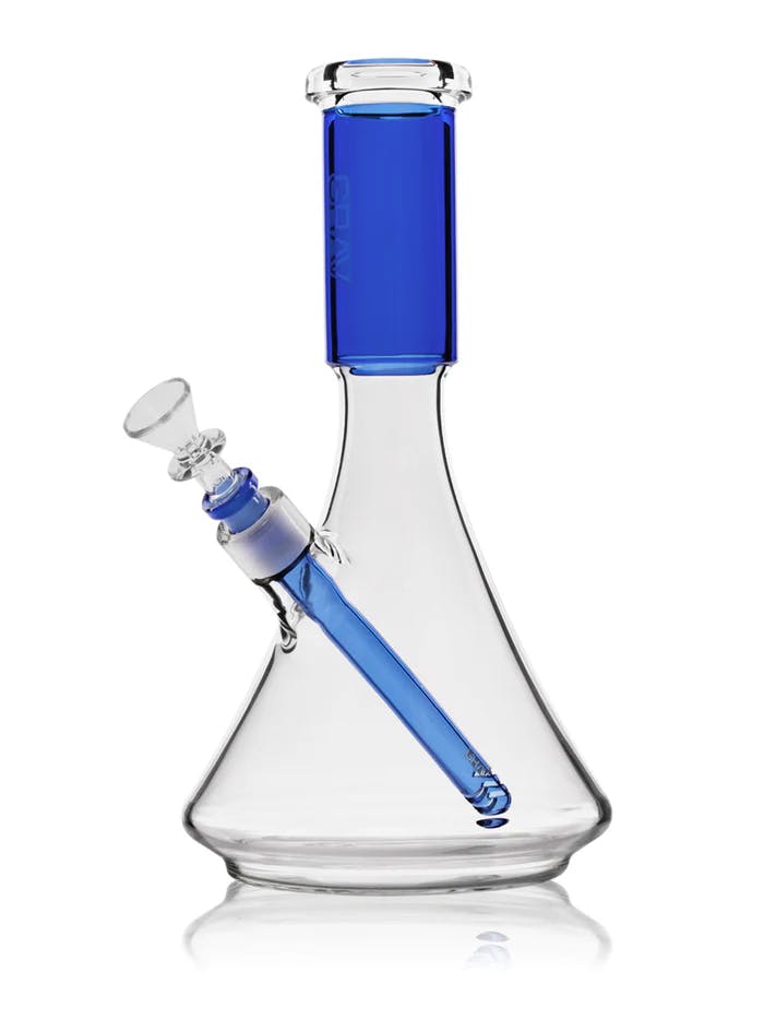 Photograph of product: Large Deco Beaker Bong I Grav - Light Cobalt