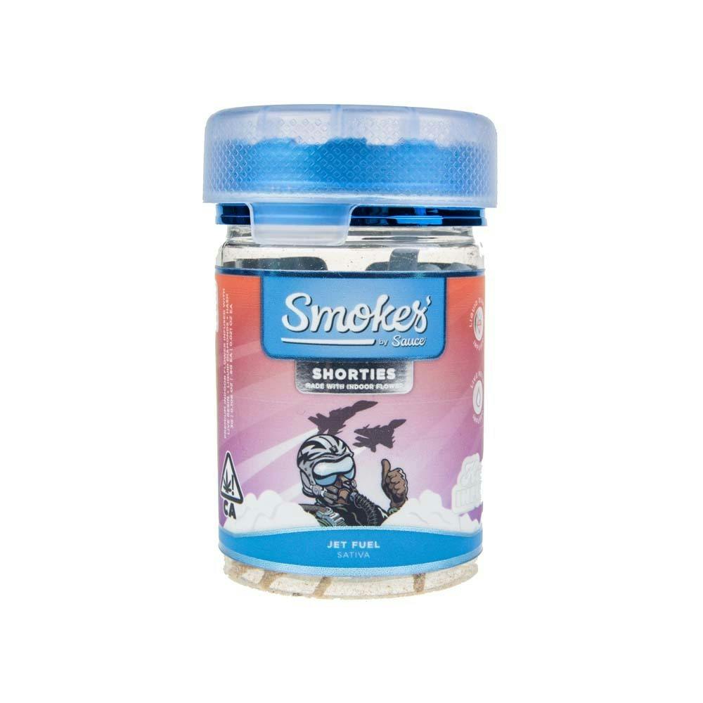 Photograph of product: Sauce Smokes | Jet Fuel OG Diamond Infused Shorties Pre-roll Pack (3g)